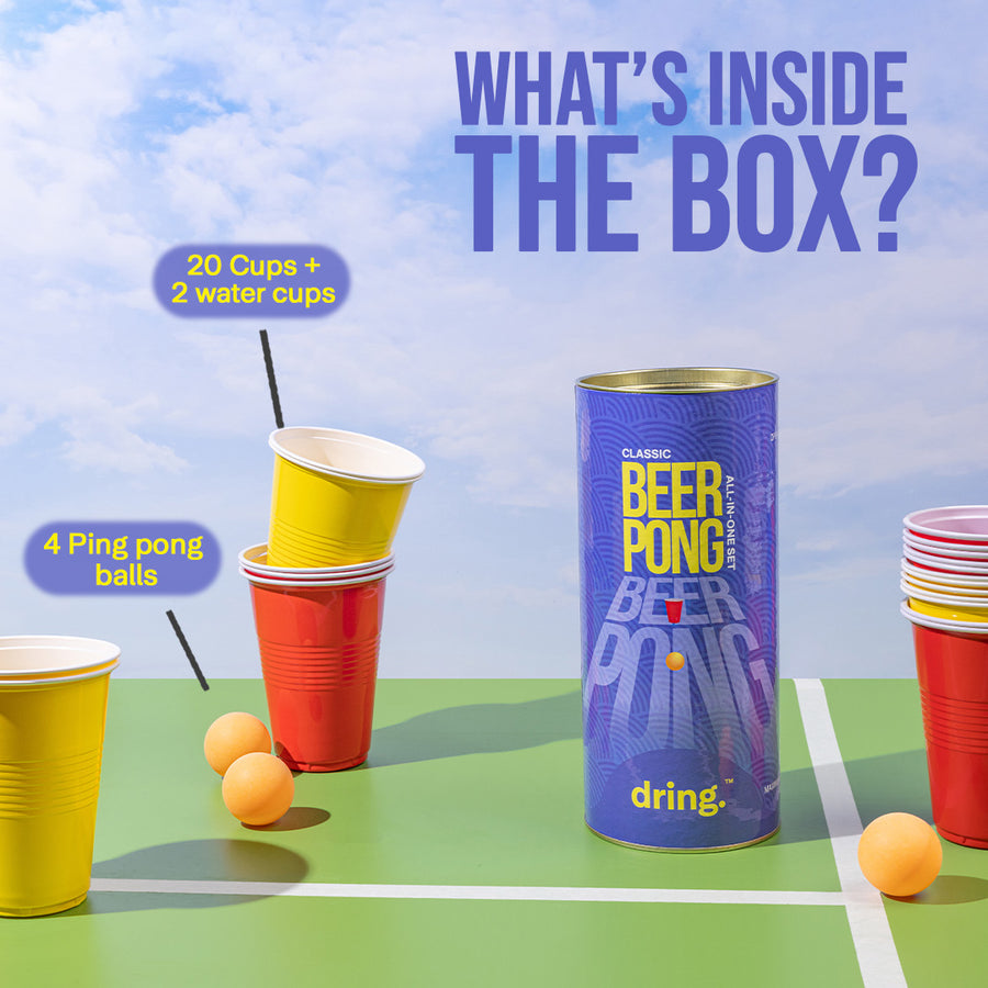 The Classic Beer Pong Set - The OG Party Game!