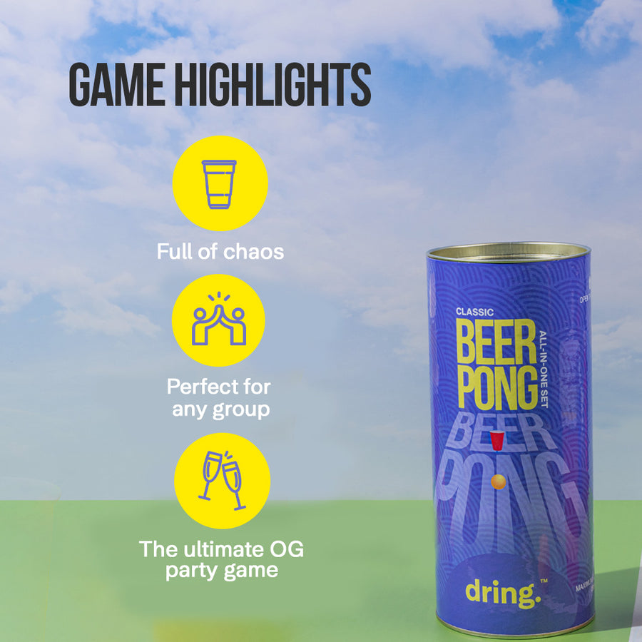 The Classic Beer Pong Set - The OG Party Game!