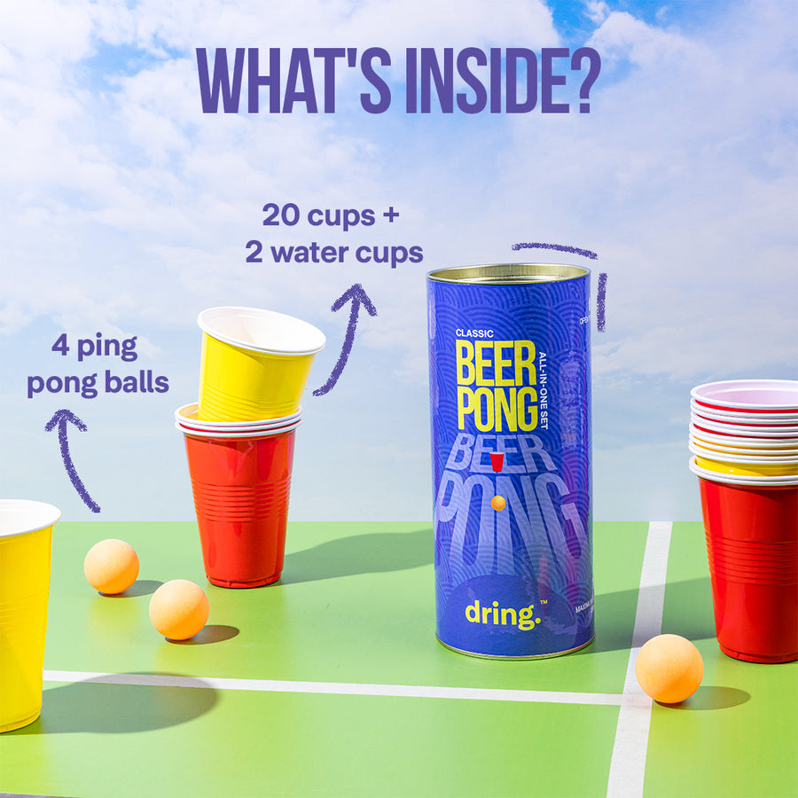 The Classic Beer Pong Set - The OG Party Game!